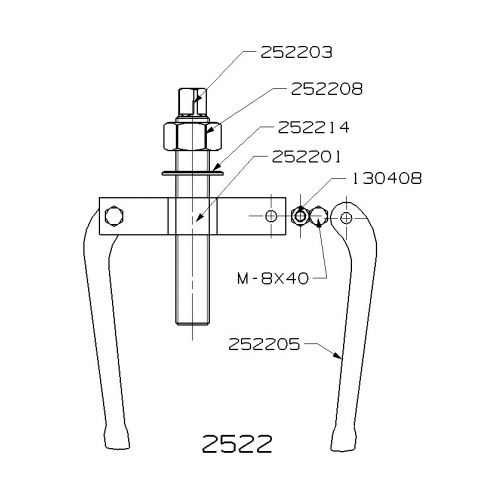 PUENTE EXTRACTOR MECÁNICO INTERIOR FORZA SERIE 2500